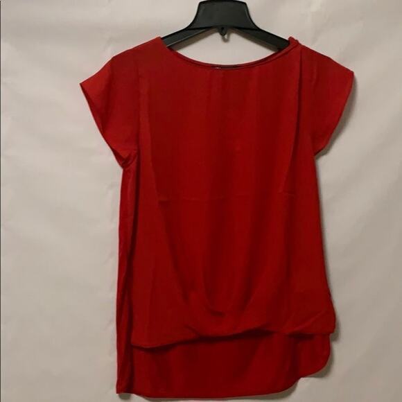 NWT INC INTERNATIONAL CONCEPT RED BLOUSE SIZE‎ M - Picture 1 of 6